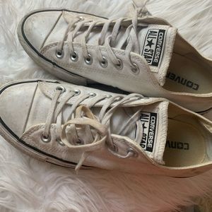 White platform converse